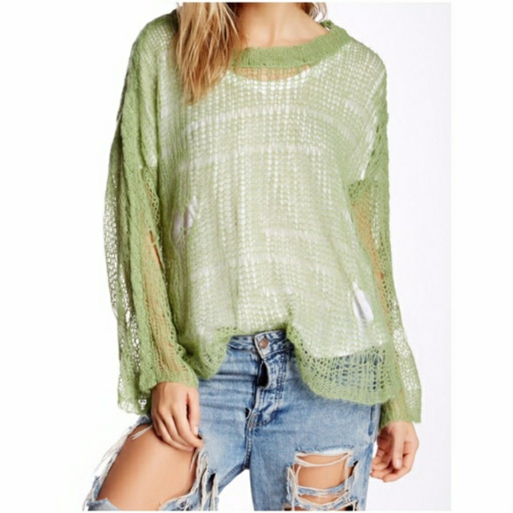 WILDFOX White Label Distressed Top | XS